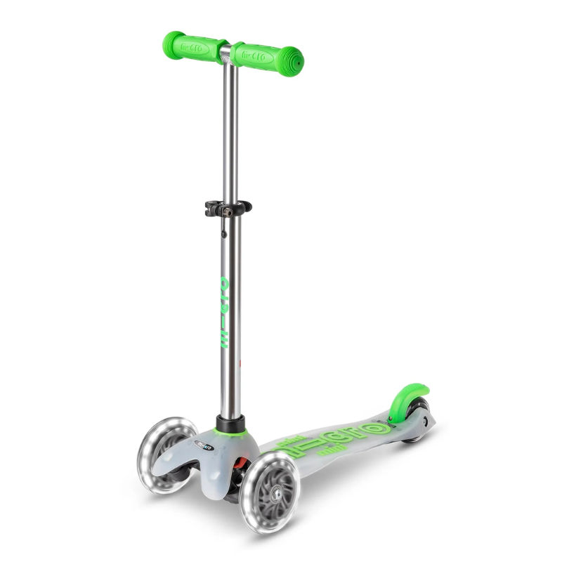 Micro Scooter Mini Deluxe Flux - Neon Green LED