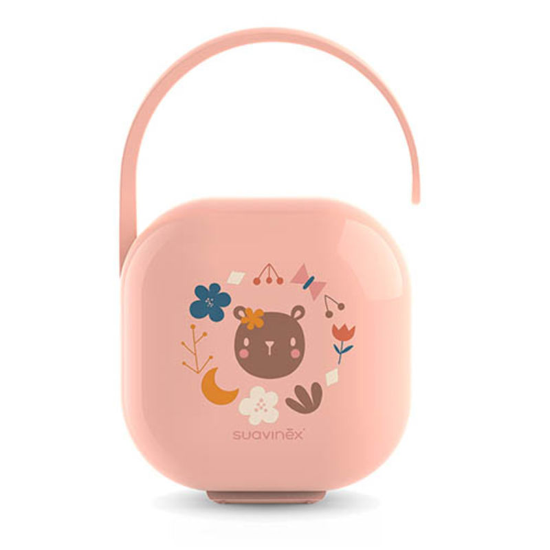 Suavinex Forest Soother Holder - Pink