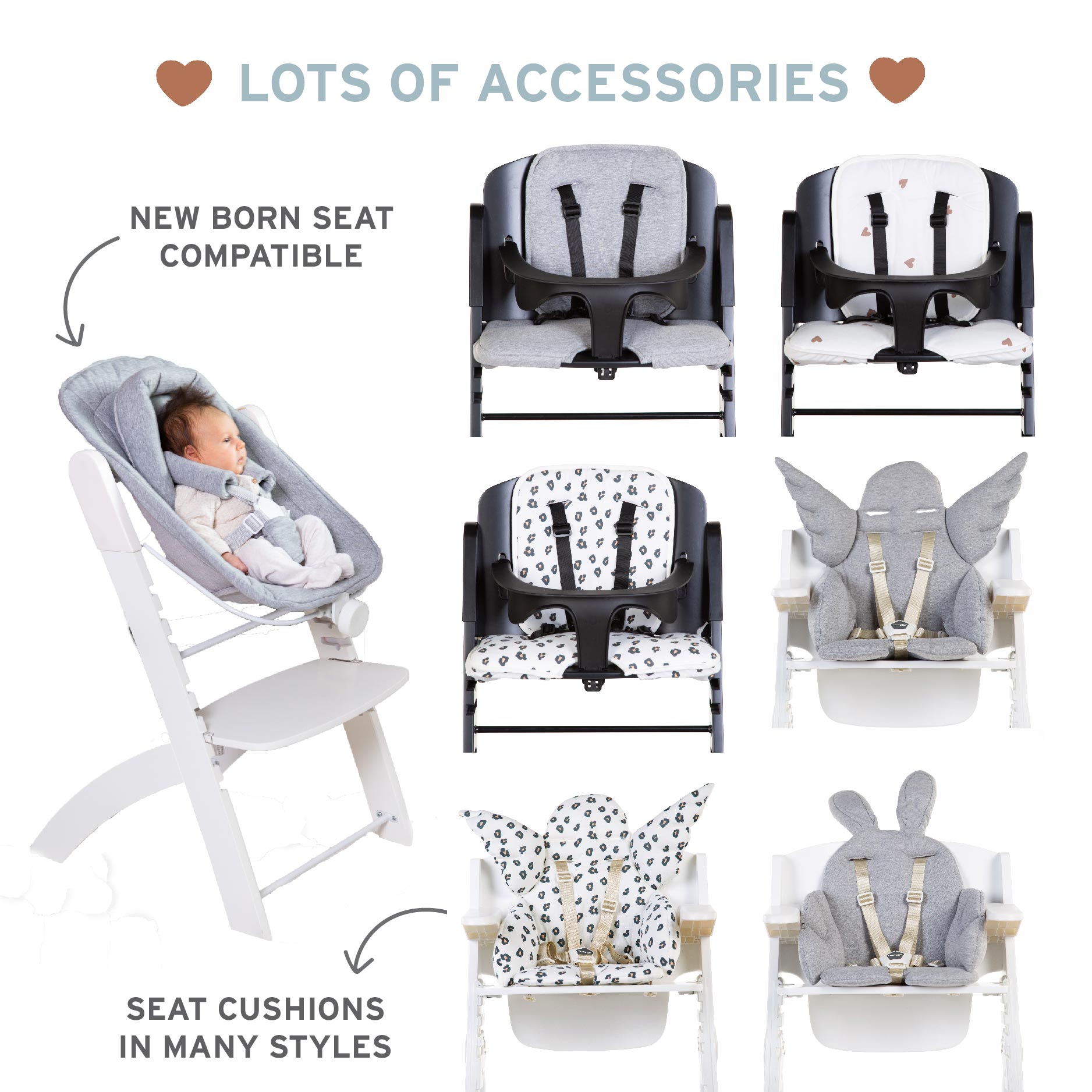 Childhome Evosit High Chair + Feeding Tray
