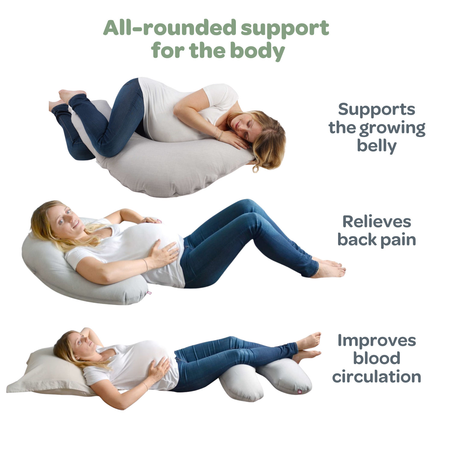 Beaba Big Flopsy Maternity and Nursing Pillow - Jersey, Stella