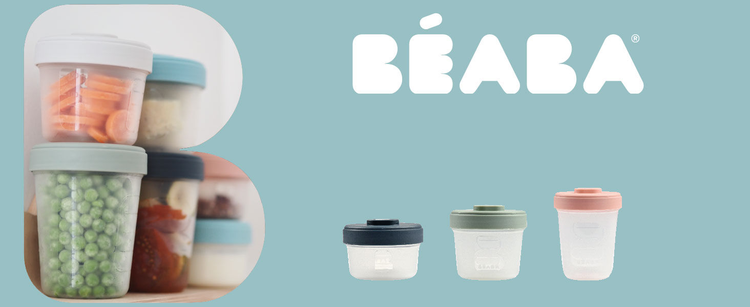 Beaba Pro Food Storage Set - 4 Clip Portions