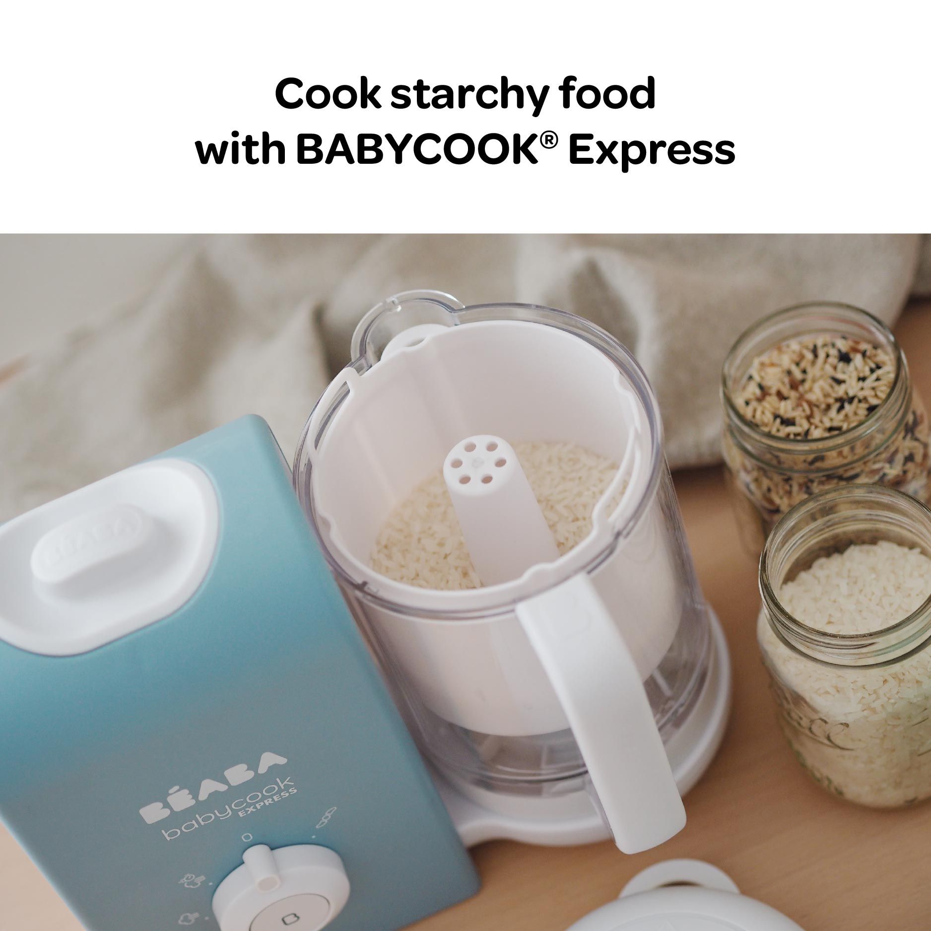 Beaba Pasta / Rice Cooker (for Babycook Express) - White