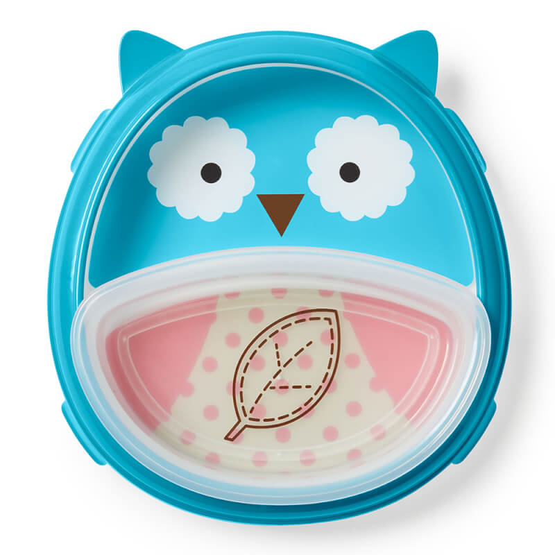 Skip Hop Zoo Smart Serve Plate & Bowl - Owl