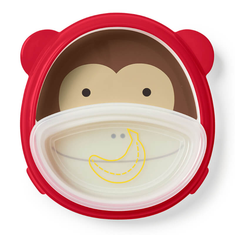 Skip Hop Zoo Smart Serve Plate & Bowl - Monkey