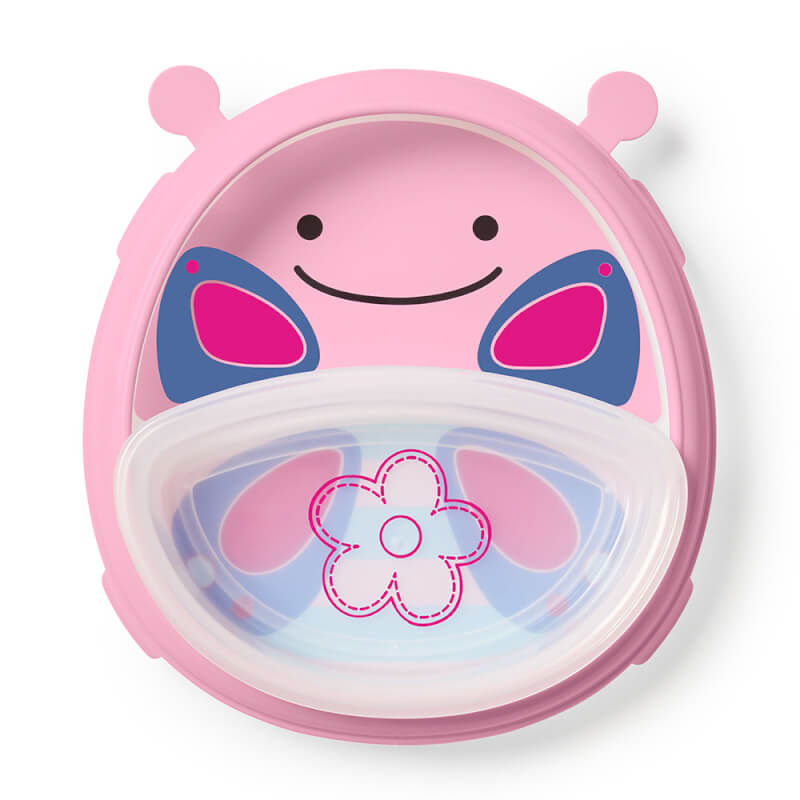 Skip Hop Zoo Smart Serve Plate & Bowl - Butterfly