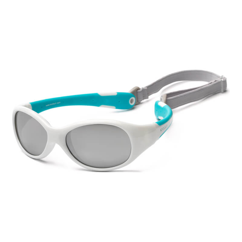 KOOLSUN Flex Baby Sunglasses - White Aqua