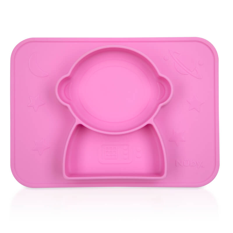 Nuby SureGrip Astronaut Mat - Pink 12m+