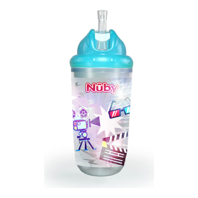 Nuby Light-Up Insulated Flip-It Cup 300ml - Movies