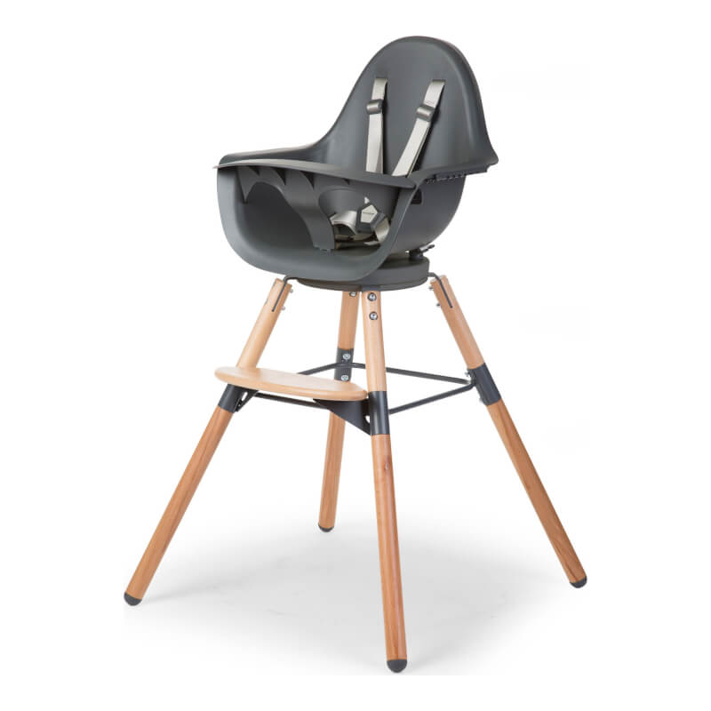 Childhome Evolu One.80° High Chair - Natural / Anthracite
