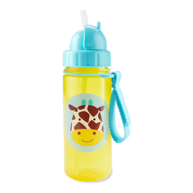 Skip Hop ZOO PP Straw Bottle 390ml - Giraffe
