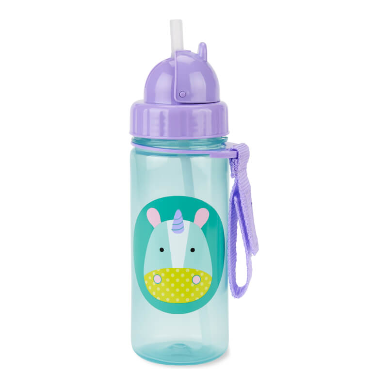 Skip Hop ZOO PP Straw Bottle 390ml - Unicorn