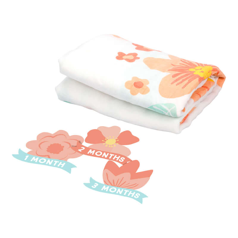 Pearhead Watch Me Grow Photo Blanket - Floral
