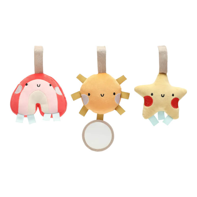 Pearhead Stroller Toy - Rainbow - 3-Pack