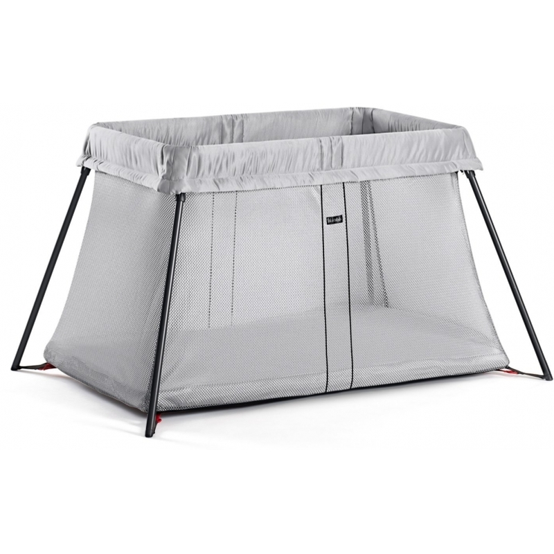 BabyBjorn Travel Crib Light - Silver, Mesh