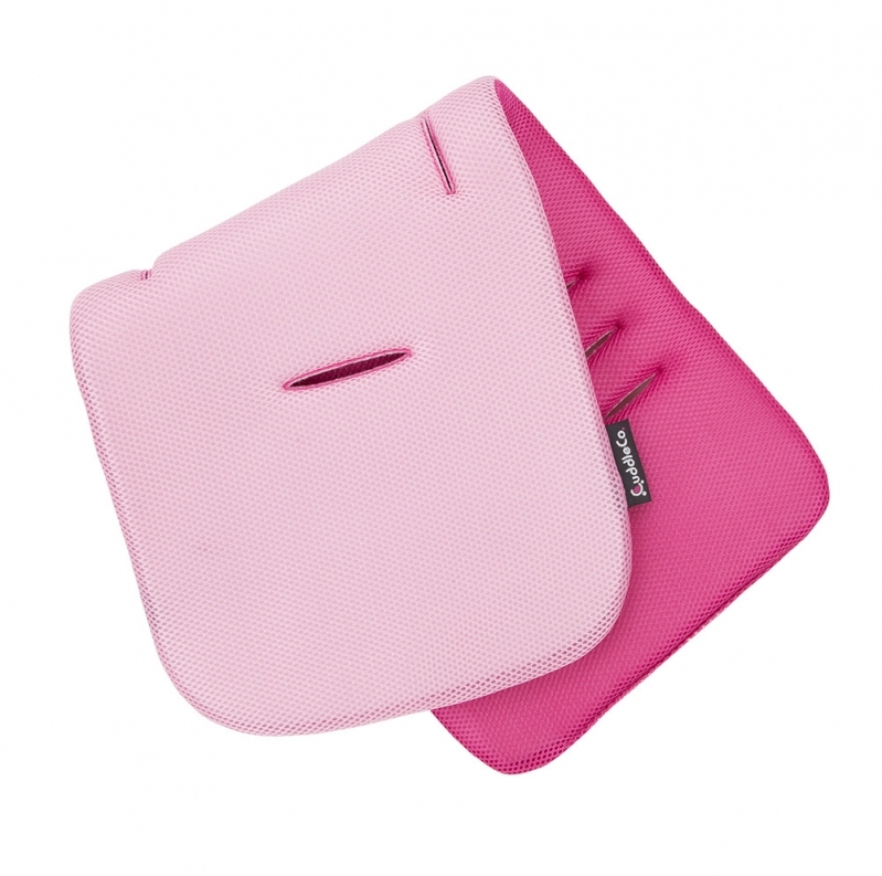 CuddleCo Comfi-Cool Stroller Liner - Raspberry Sorbet