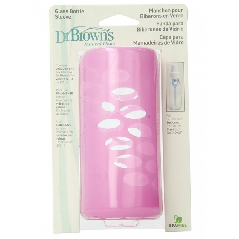 Dr Brown's Protective Sleeve 8oz - Pink
