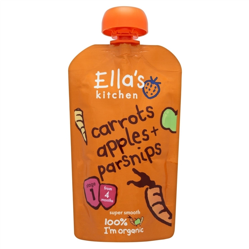 Ella's Kitchen Carrots, Apples & Parsnips 120g (4 months+)