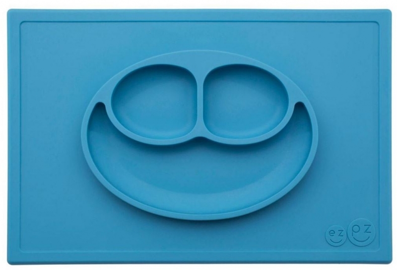 Ezpz Happy Mat Plate & Placemat - Blue