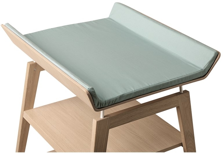 Leander Linea Changing Table Cushion Cover - Misty Blue