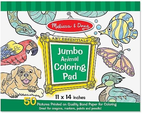 Melissa & Doug Jumbo Coloring Pad - Animals