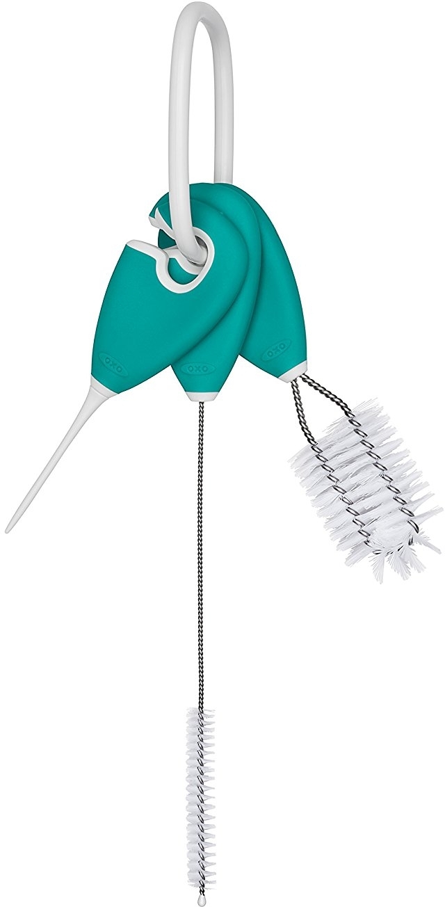 OXO Tot Straw & Sippy Cup Top Cleaning Set - Teal