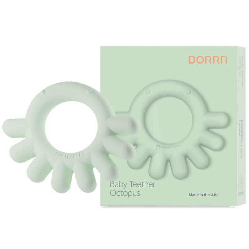 BORRN Animal Teether - Green Octopus