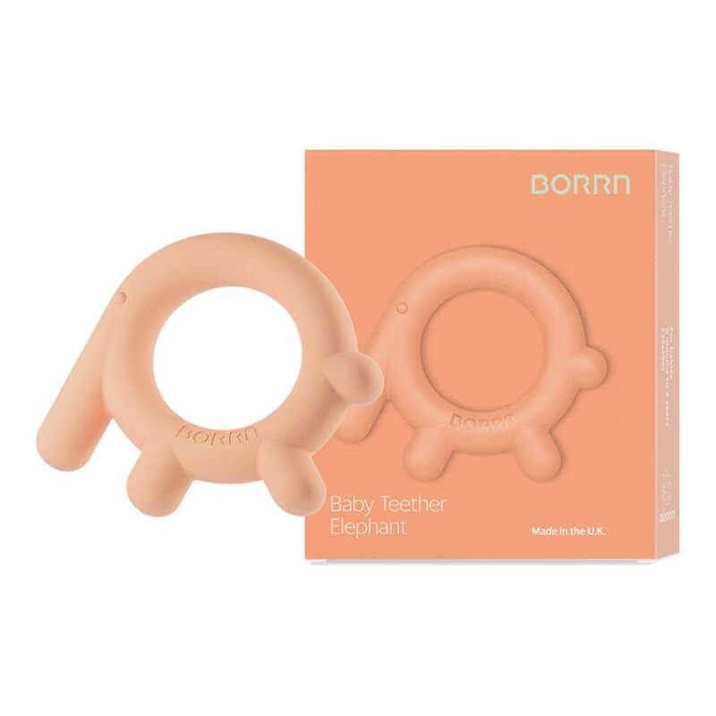 BORRN Animal Teether - Orange Elephant