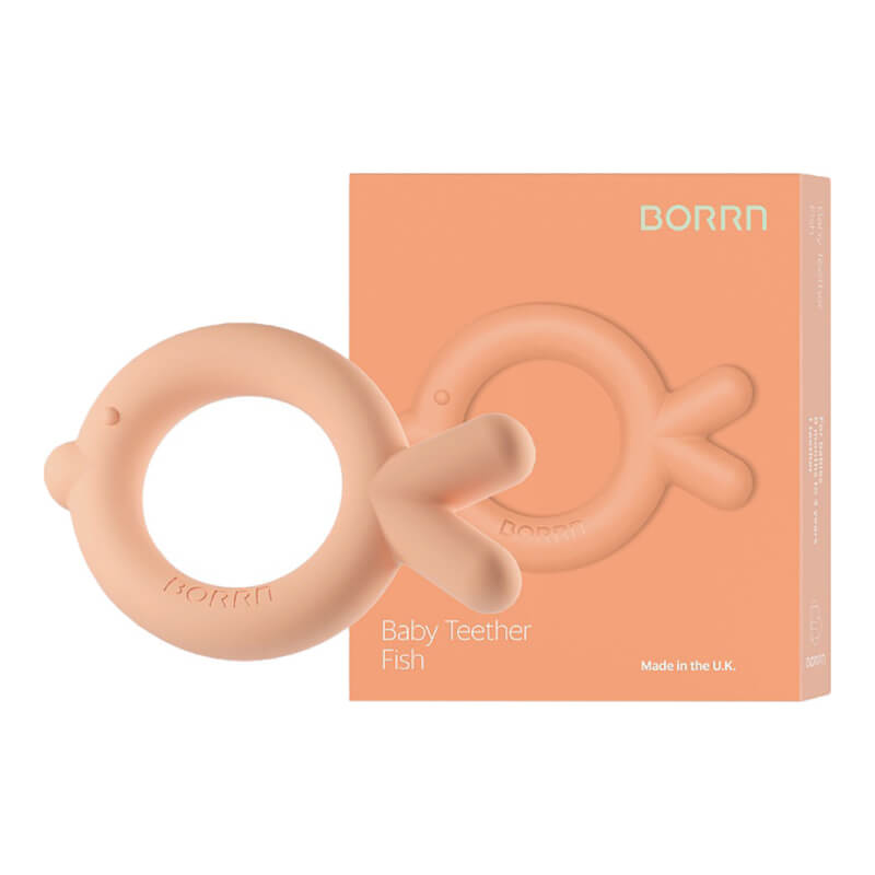 BORRN Animal Teether - Orange Fish