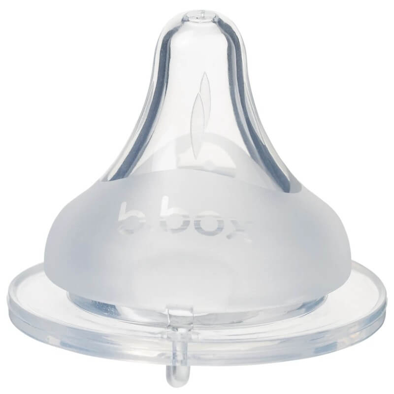 b.box Baby Bottle Anti-Colic Teat 2-Pack - Stage 3 (6 months+)