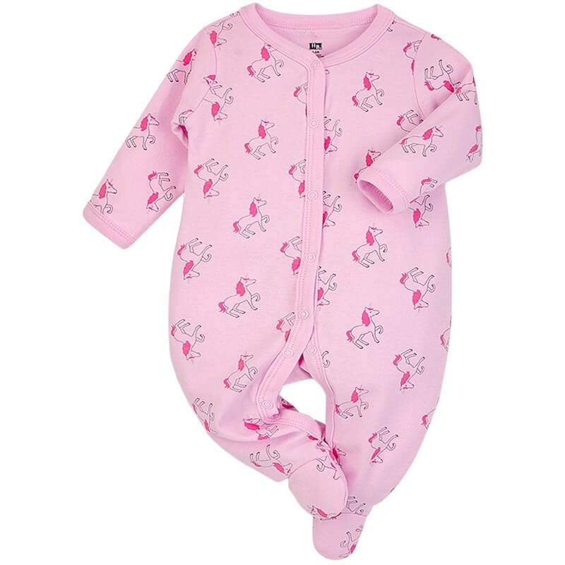 Hudson Baby Baby Sleepsuit - Pink Unicorn - 6-9m