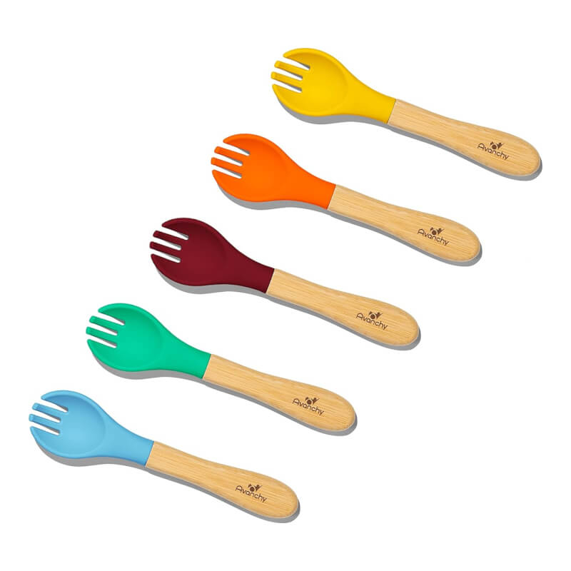 Avanchy Bamboo Baby Forks 5pc (6m+)