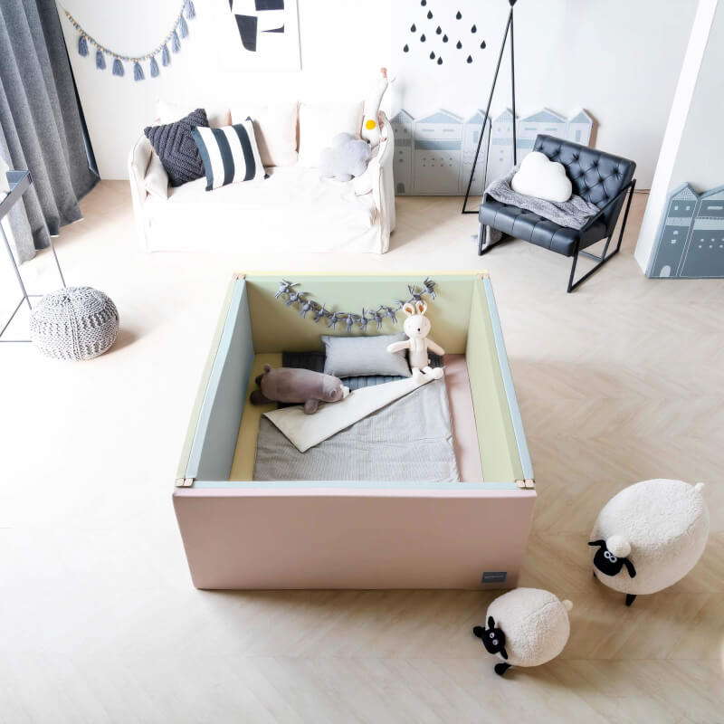 Alzipmat Basic Bumper Bed - Lollipop - Large (136x120x50cm)