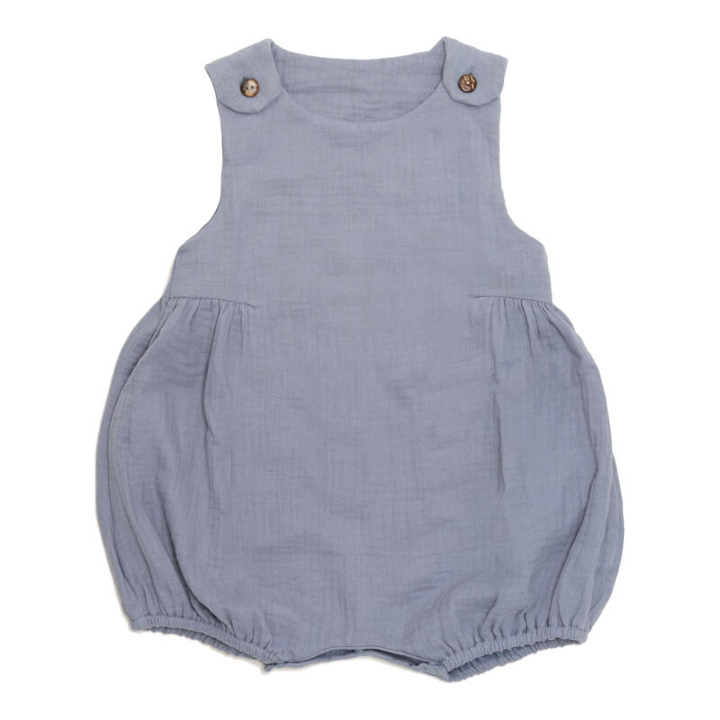 Cotton Pigs Blueberry Muslin Bubble Romper - 18-24m