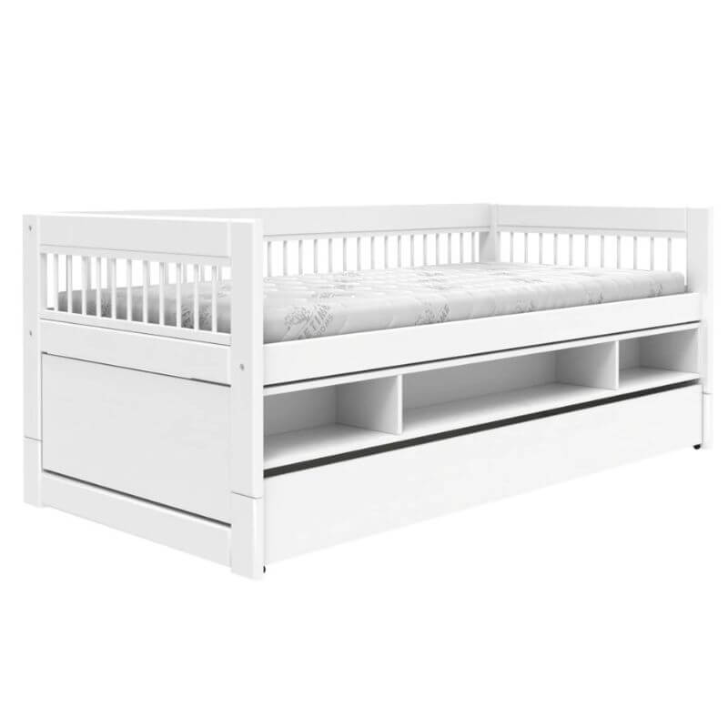 LIFETIME Kidsrooms Breeze Cabin Bed with Storage & Bed Drawer 90x200cm - White