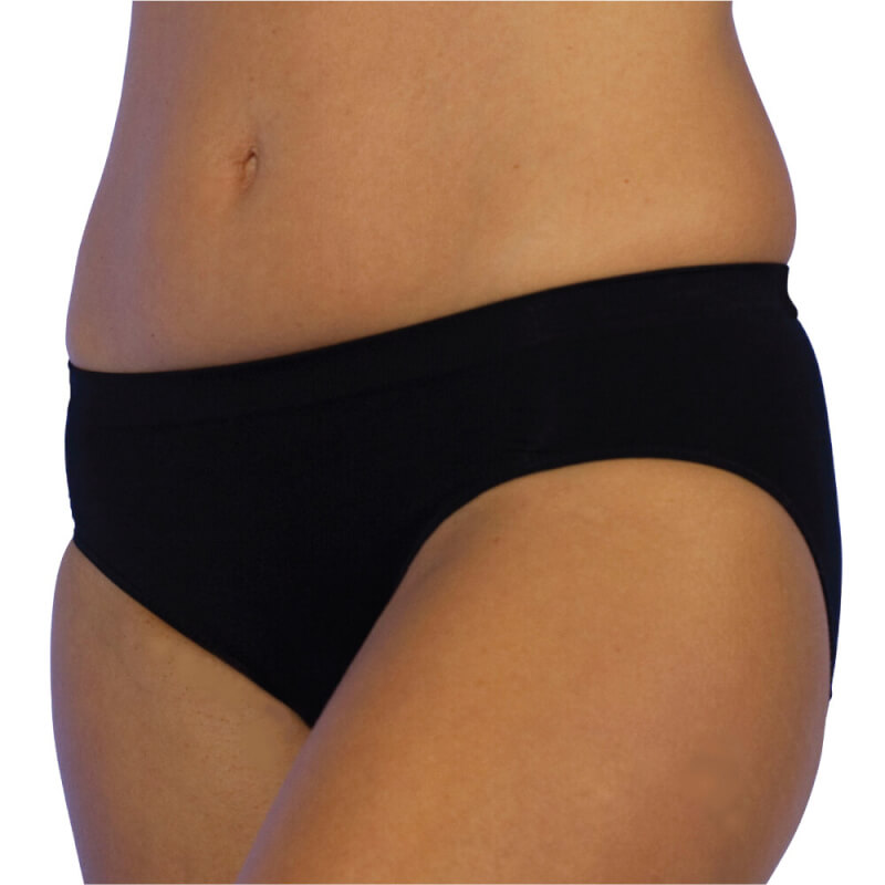 UpSpring C-Panty C-Section Recovery Underwear - Classic Waist - Black - Small
