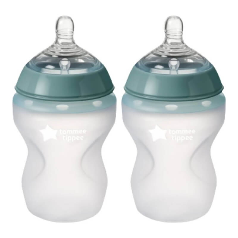 Tommee Tippee Closer to Nature Soft Feel Silicone Bottle 260ml (2-Pack)