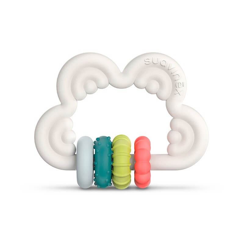 Suavinex Cloud Silicone Educational Teething Ring - Multicolor