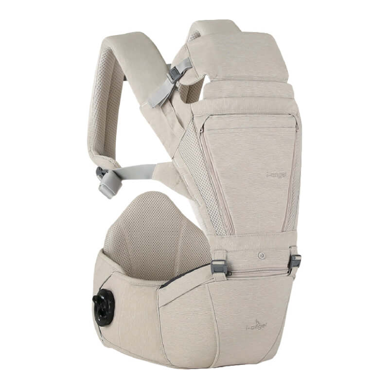 I-Angel Dr. Dial Plus 2-in-1 Hip Seat Carrier - Line Beige