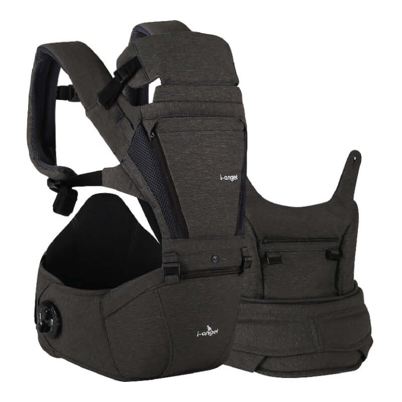 I-Angel Dr. Dial Plus All-in-One Hip Seat Carrier - Charcoal