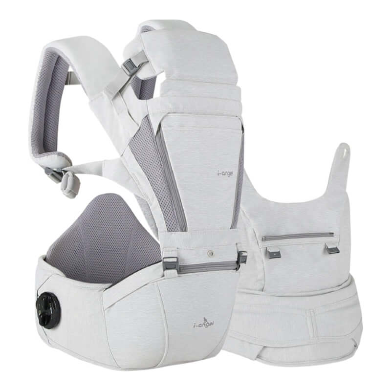 I-Angel Dr. Dial Plus All-in-One Hip Seat Carrier - Line Grey