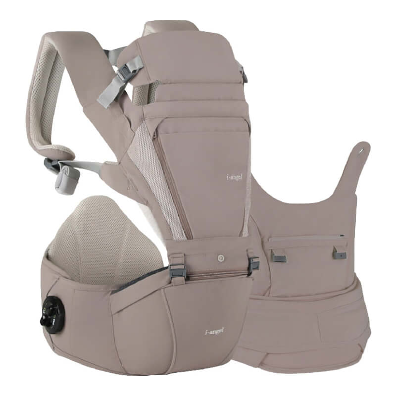 I-Angel Dr. Dial Plus All-in-One Hip Seat Carrier - Milk Brown