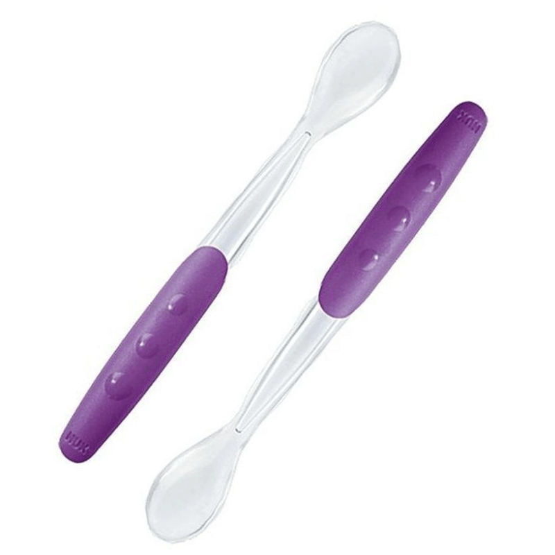NUK Easy Learning Soft Feeding Spoon 2-Pack - Purple