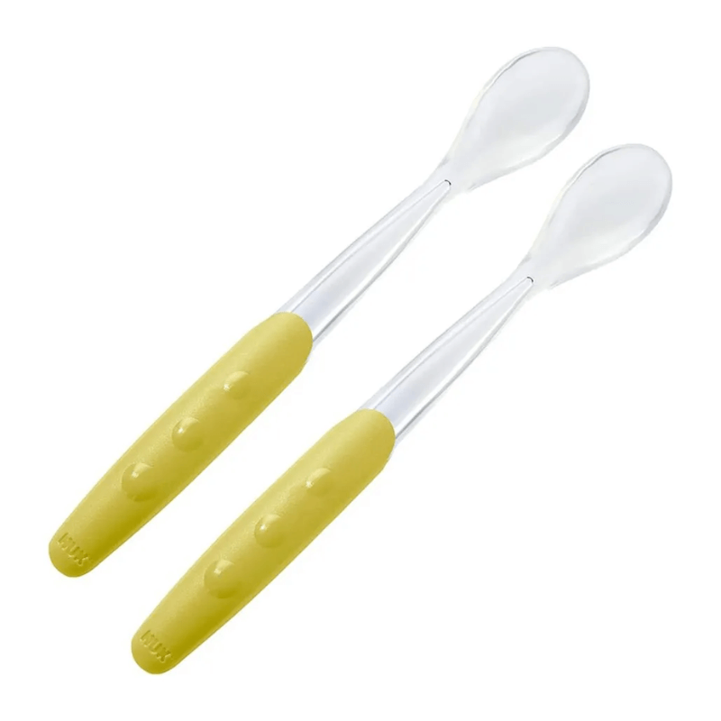 NUK Easy Learning Soft Feeding Spoon 2-Pack - Yellow