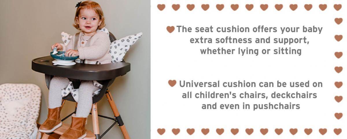 Childhome Evolu Seat Cushion - Neoprene, Light Grey