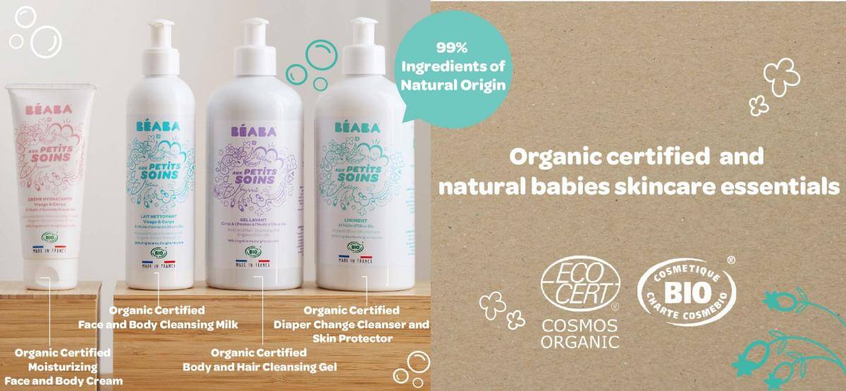 Beaba Face and Body Moisturising Cream with Organic Sweet Almond Oil 100ml