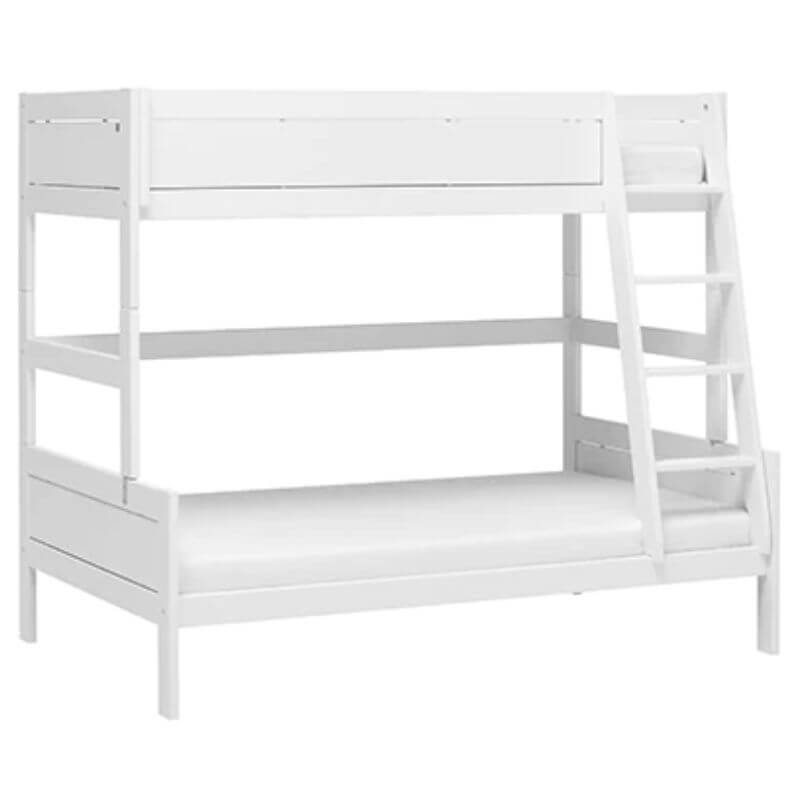 LIFETIME Kidsrooms Family Bunk Bed with Ladder 120x200cm & 90x200cm - White