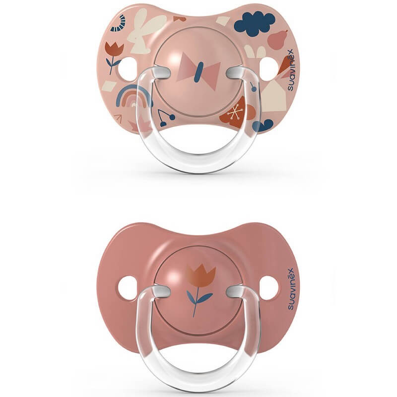 Suavinex Forest SX PRO™ Physiological Silicone Soother - 6-18m (2-Pack) - Pink