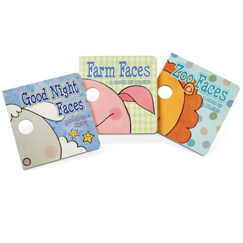 Melissa & Doug Fun Faces Mask Books Bundle 3-Pack