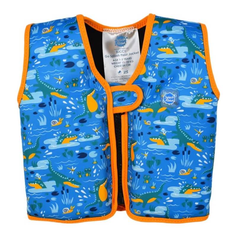 Splash About Go Splash 8 Piece Float Jacket - Croc Creek - Medium 3-6y