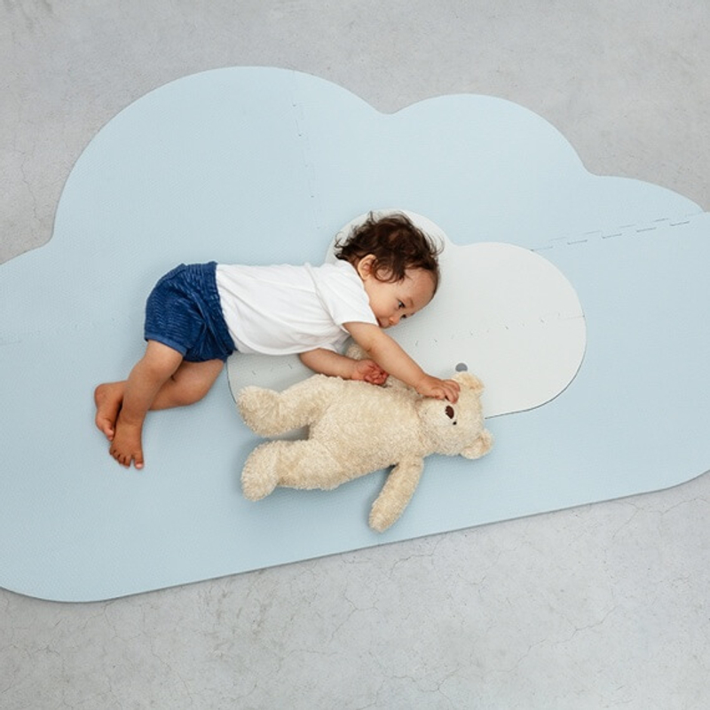 Quut Toys Head In The Clouds Playmat (Small 145 x 90cm) - Dusty Blue